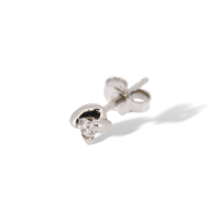 Orecchini Idee Preziose dal 1987 Donna in Oro bianco Diamante 0.11 Ct IP.OK18B/1D - IP.OK18B/1D